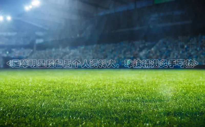 天博TB·体育官网哇咔哇咔文化<足球明星段留禹个人资料大，球技精湛炙手可热>