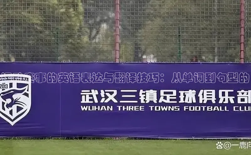 运动赛事的英语表达与翻译技巧：从单词到句型的